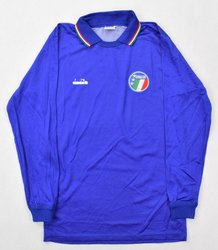 1986-90 ITALY LONGSLEEVE SHIRT M