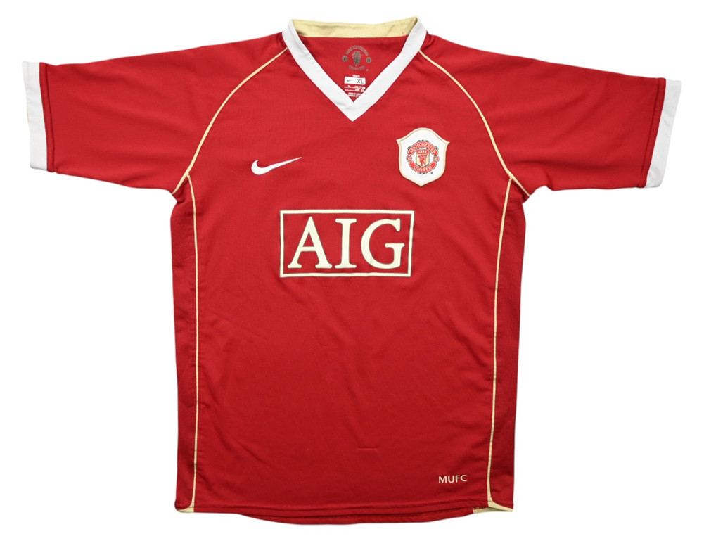 2006-07 MANCHESTER UNITED *RONALDO* SHIRT XL. BOYS