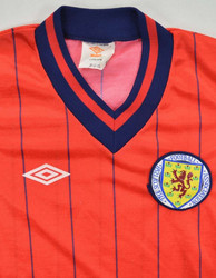 1982-85 SCOTLAND SHIRT XS. BOYS