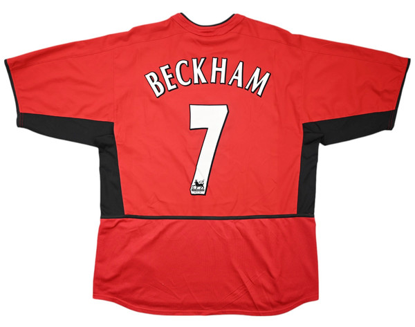 2002-04 MANCHESTER UNITED *BECKHAM* SHIRT XL