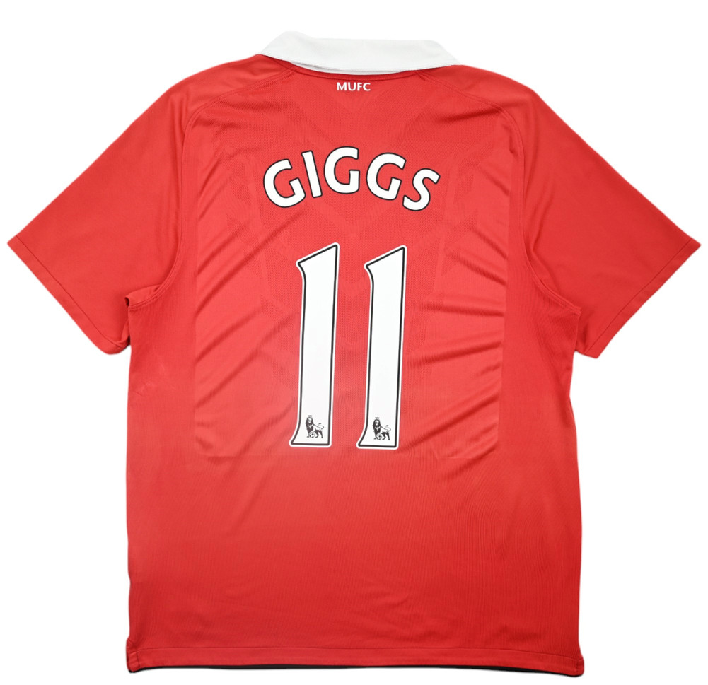 2010-11 MANCHESTER UNITED *GIGGS* SHIRT L
