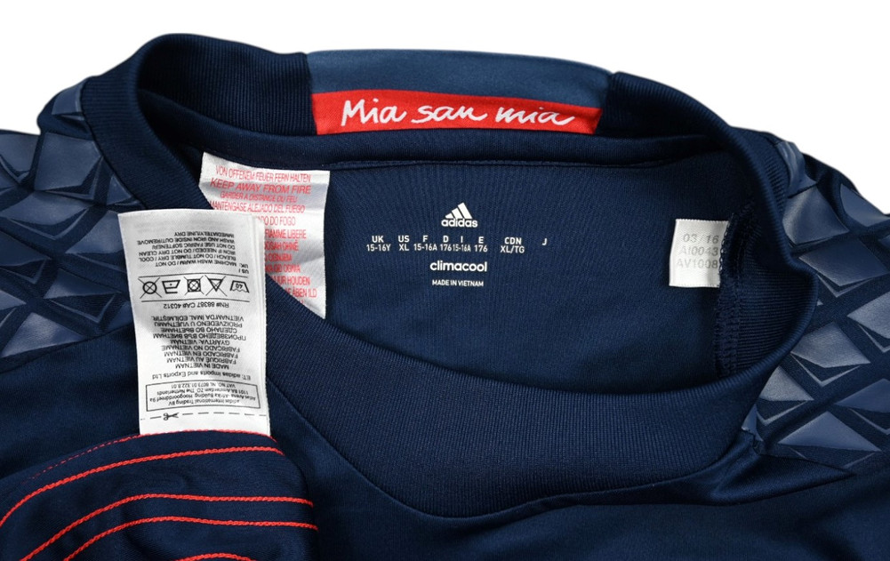 2016-17 BAYERN MUNCHEN GK LONGSLEEVE KOSZULKA XL. BOYS