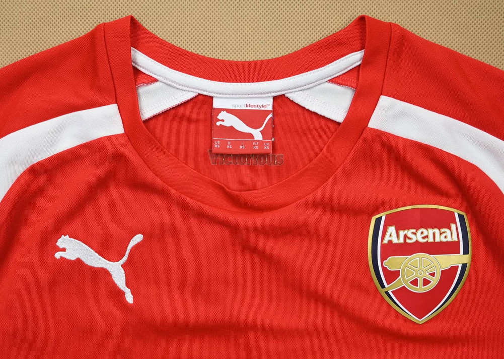 2014-15 ARSENAL LONDON *EMMANUEL* SHIRT XS