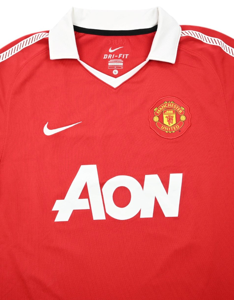 2010-11 MANCHESTER UNITED *FLETCHER* SHIRT L