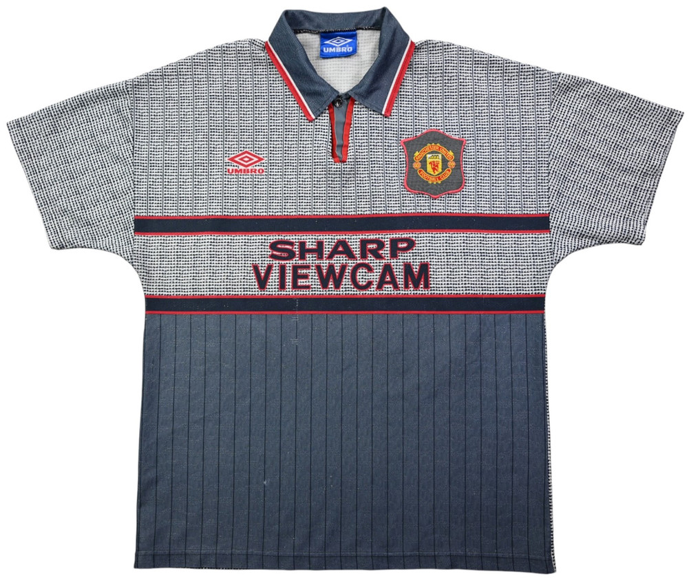 1995-96 MANCHESTER UNITED *CANTONA* SHIRT L