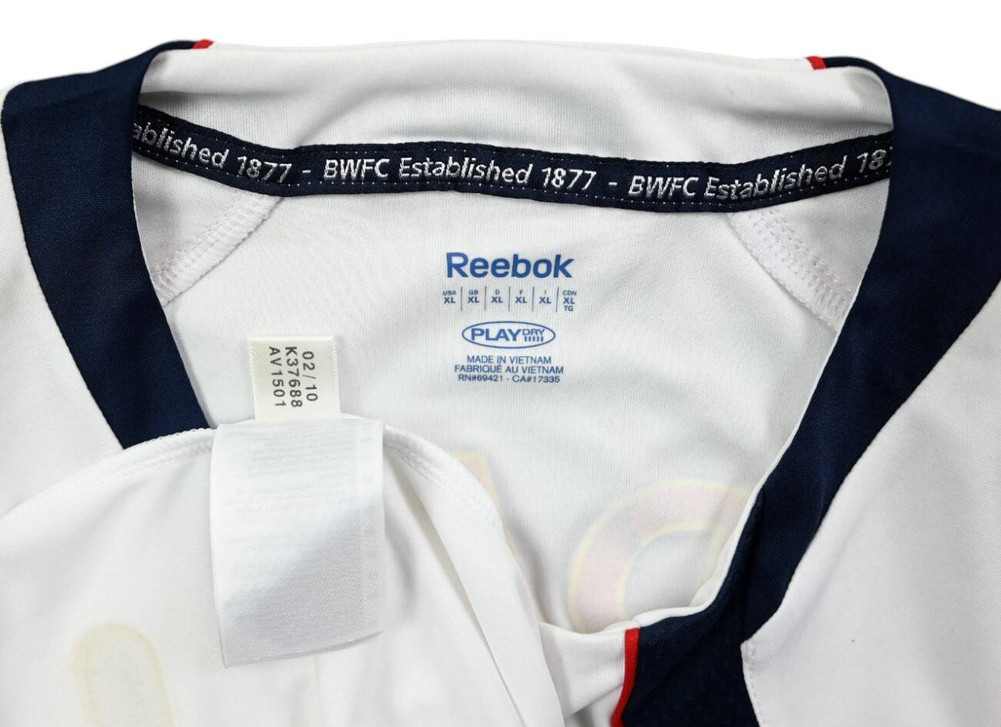 2010-11 BOLTON WANDERERS *K. DAVIES* SHIRT XL