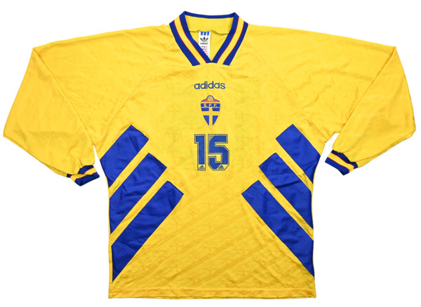 1994-96 SWEDEN #15 PLAYER ISSUE LONGSLEEVE SHIRT XL