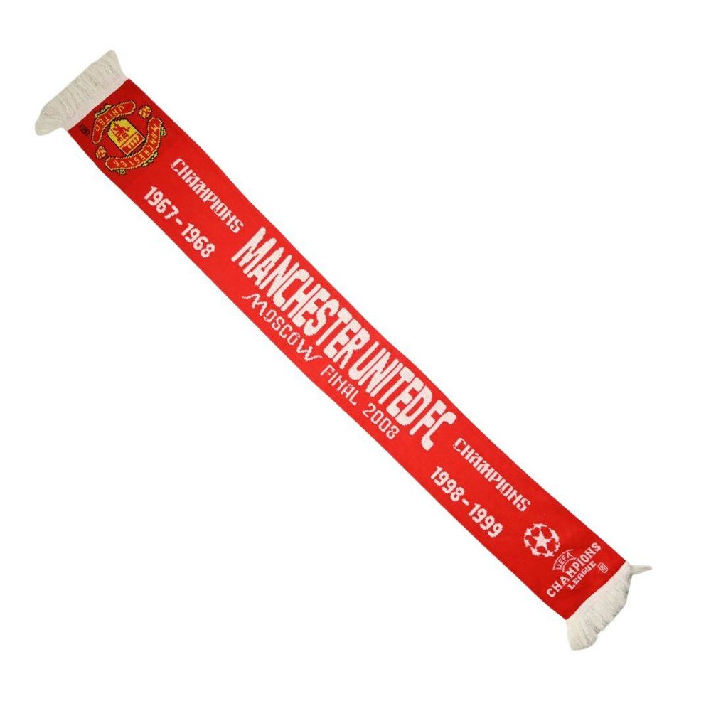 MANCHESTER UNITED CHAMPIONS MOSCOW FINAL 2008 SCARF