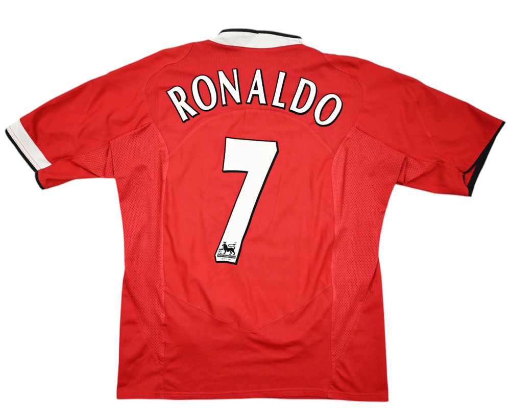 2004-06 MANCHESTER UNITED *RONALDO* SHIRT L