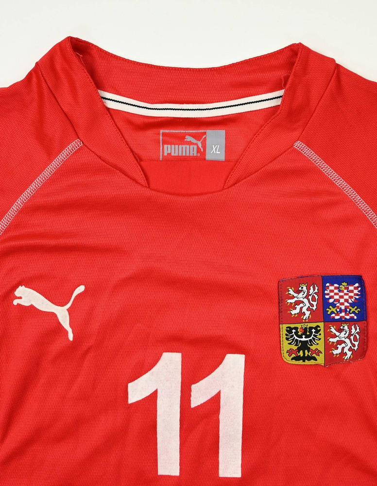 2002 CZECH REPUBLIC #11 MATCH WORN SHIRT XL