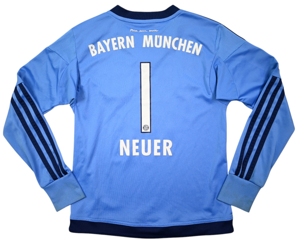 2015-16 BAYERN MUNCHEN *NEUER* GOALKEEPER LONGSLEEVE SHIRT S. BOYS