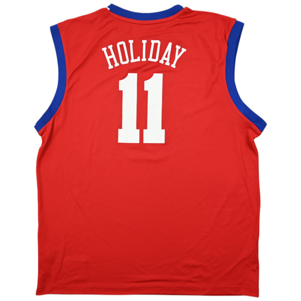 PHILADELPHIA SIXERS *HOLIDAY* NBA SHIRT XL