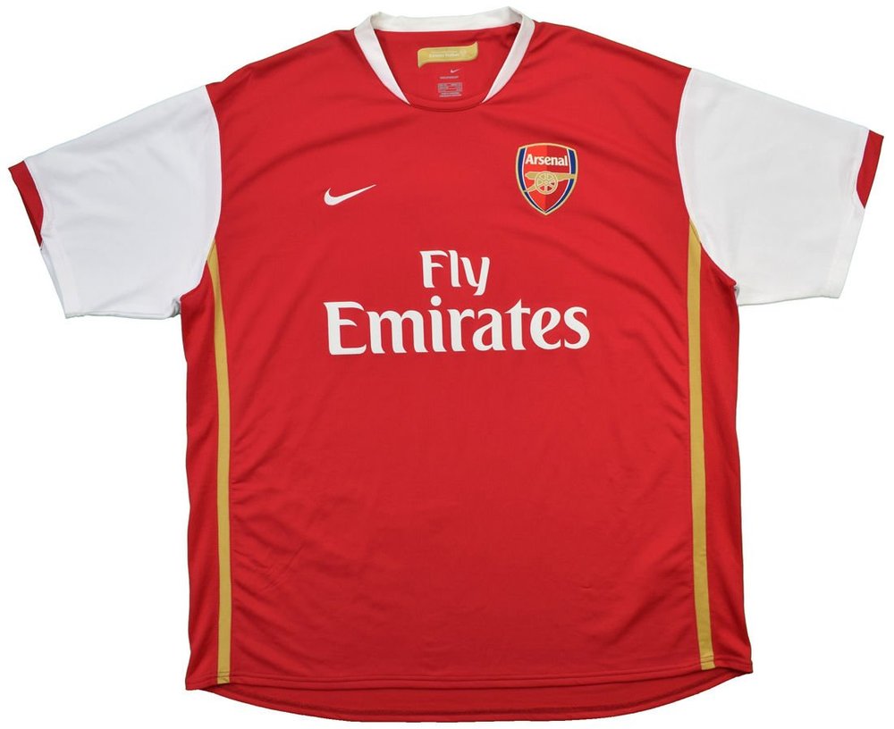 2006-08 ARSENAL LONDON *HENRY* SHIRT M