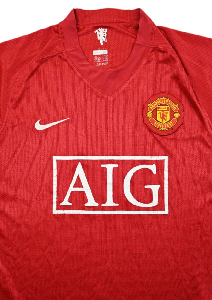 2007-09 MANCHESTER UNTIED *VIDIC* SHIRT M