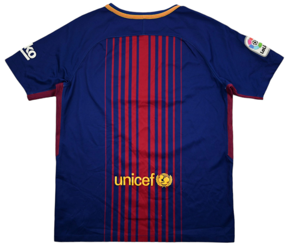 2017-18 FC BARCELONA SHIRT XL. BOYS