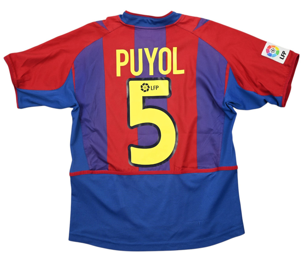 2002-03 BARCELONA *PUYOL* SHIRT L. BOYS