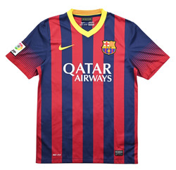 2013-14 FC BARCELONA *A. INIESTA* SHIRT S