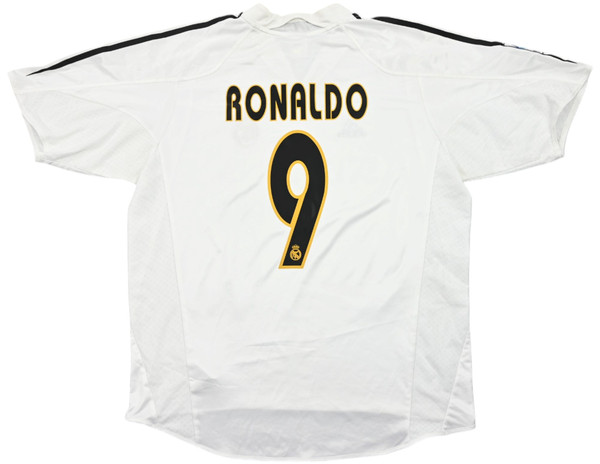 2004-05 REAL MADRID *RONALDO* SHIRT XL