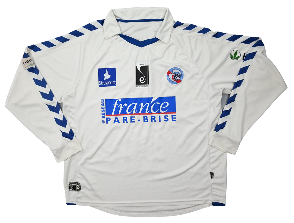 2009-10 STRASBOURG RC *FAUVERGUE* PLAYER ISSUE LONGSLEEVE SHIRT XL