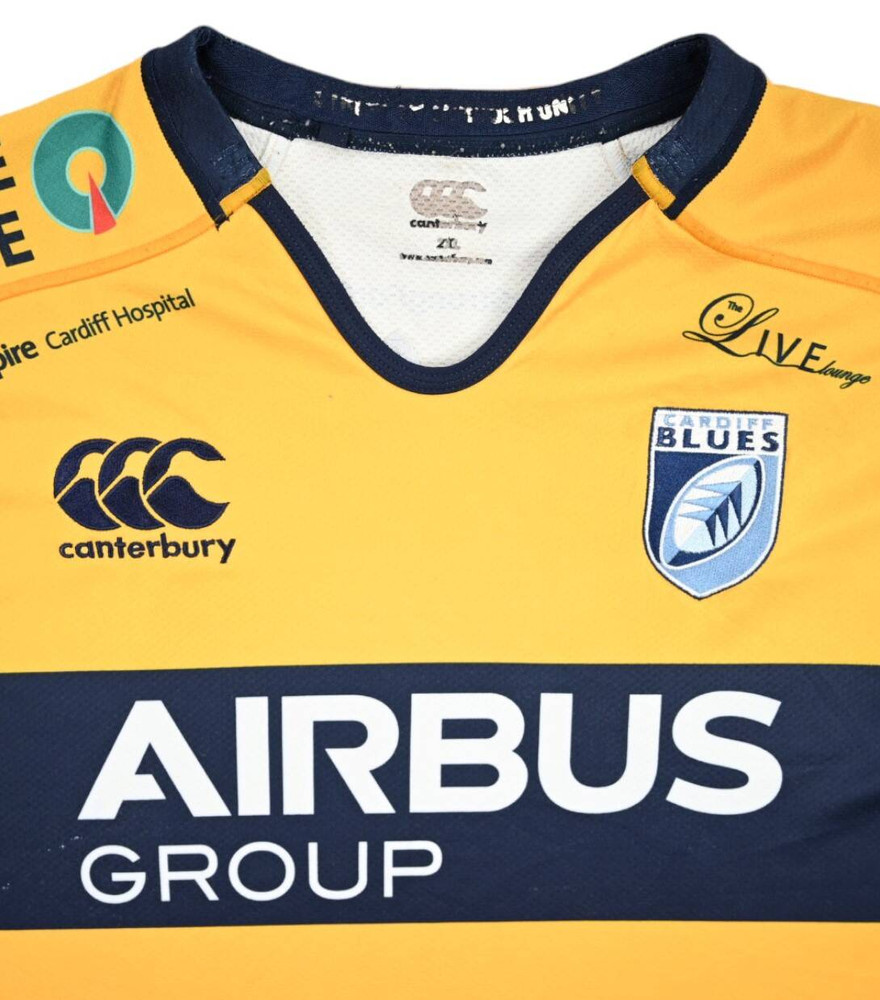 CARDIFF BLUES RUGBY SHIRT XXL