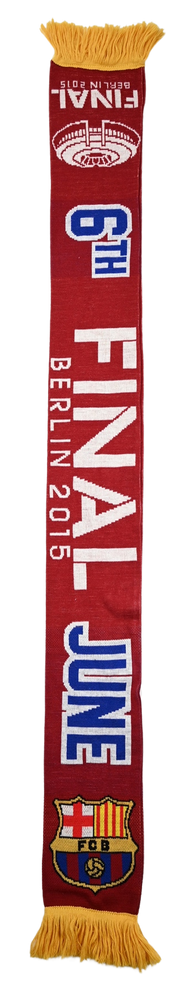 FC BARCELONA FINAL BERLIN 2015 UEFA CHAMPIONS LEAGUE SCARF