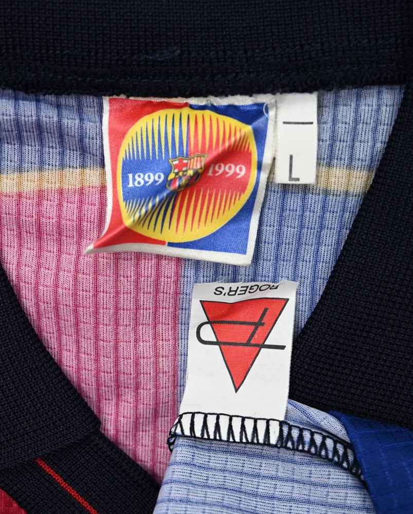 1999-00 FC BARCELONA *R. DE BOER* SHIRT L