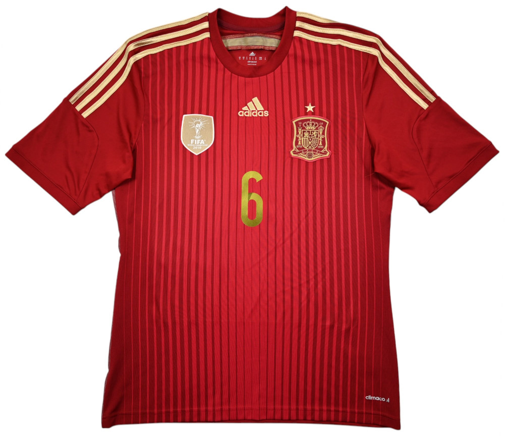 2013-15 SPAIN *A. INIESTA* SHIRT M