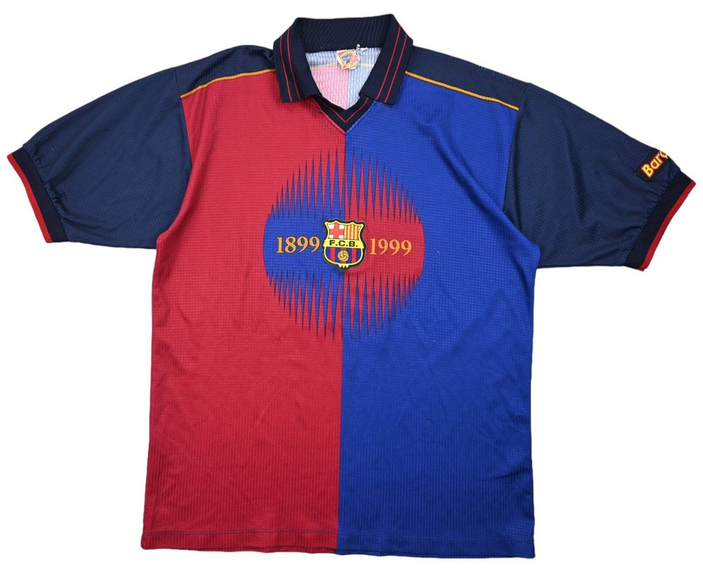 1999-00 FC BARCELONA *RIVALDO* SHIRT XL