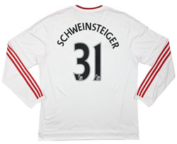 2015-16 MANCHESTER UNITED *SCHWEINSTEIGER* LONGSLEEVE SHIRT XL