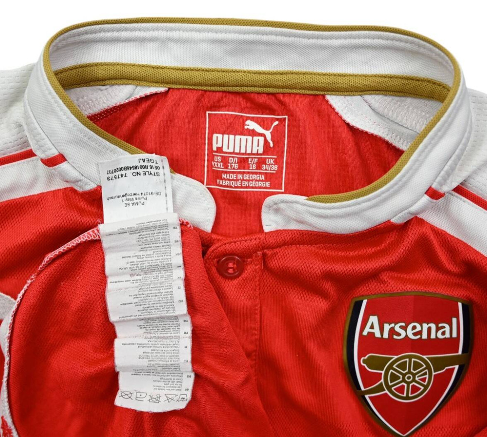 2015-16 ARSENAL LONDON SHIRT 2XL. BOYS