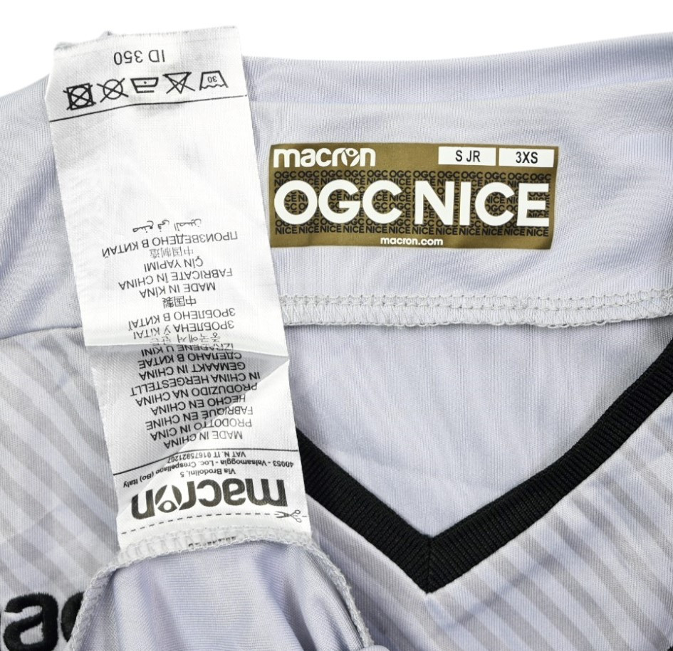 2017-18 OGC NICE LONGSLEEVE KOSZULKA S. BOYS