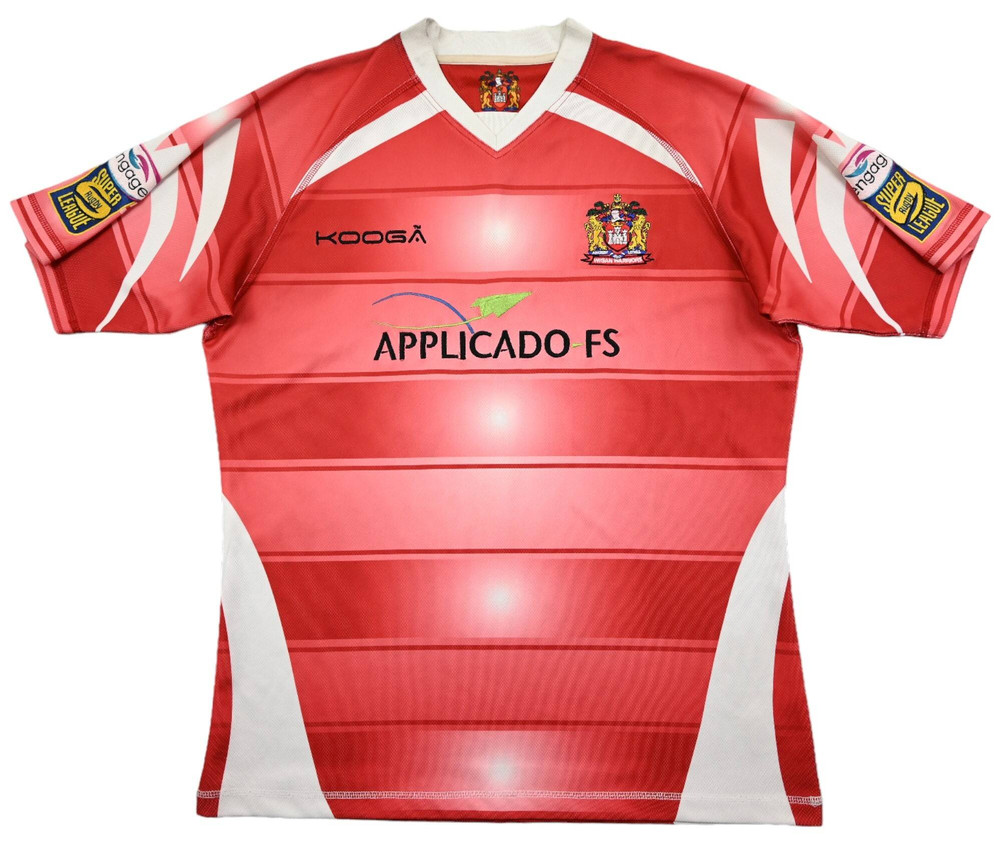 WIGAN WARRIORS RUGBY SHIRT L