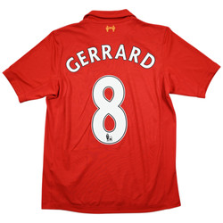 2012-13 LIVERPOOL *GERRARD* SHIRT S