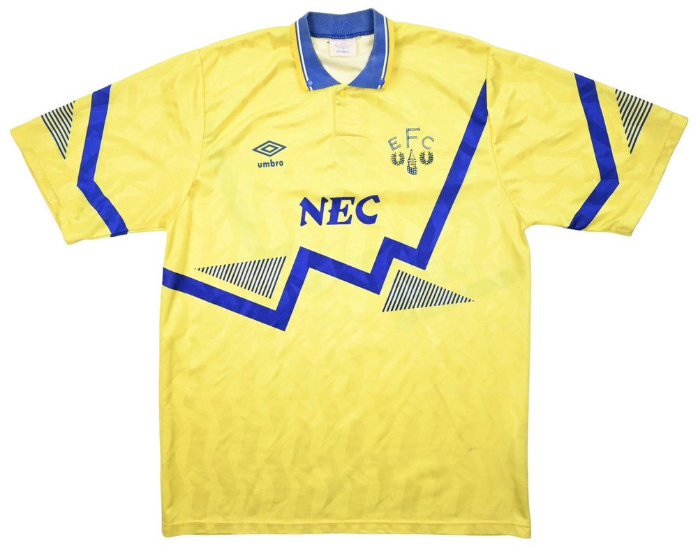 1990-92 EVERTON SHIRT L