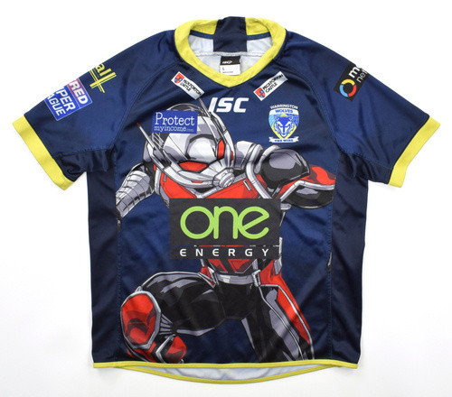 WARRINGTON WOLVES RUGBY ISC SHIRT L