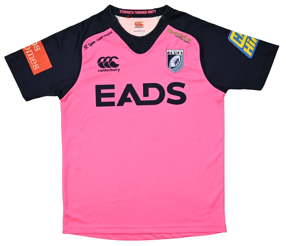 CARDIFF BLUES RUGBY SHIRT L