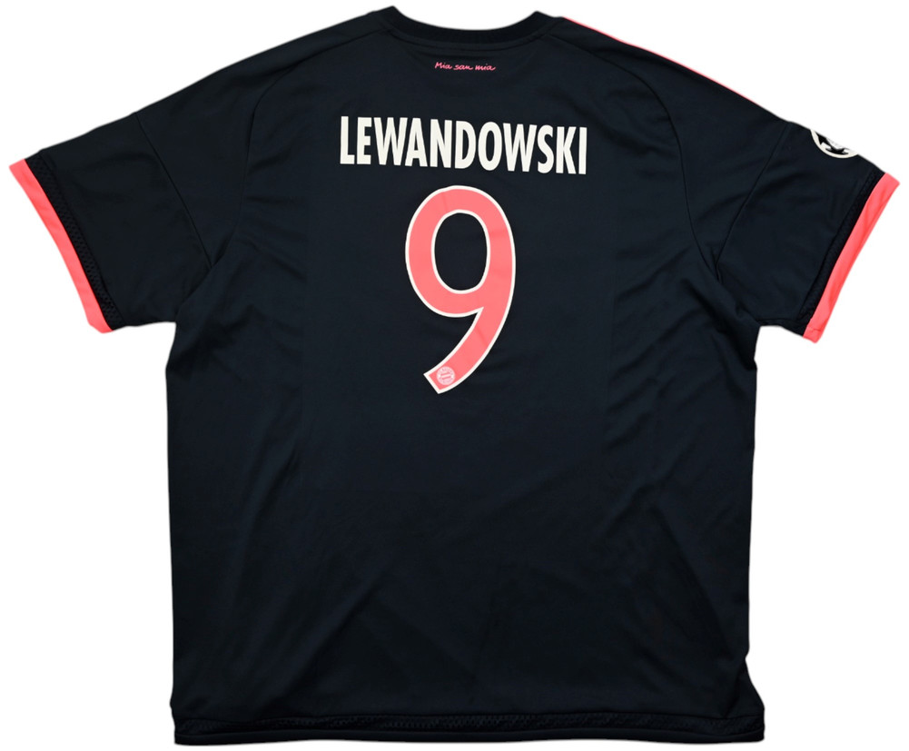2015-16 BAYERN MUNCHEN *LEWANDOWSKI* SHIRT XXL