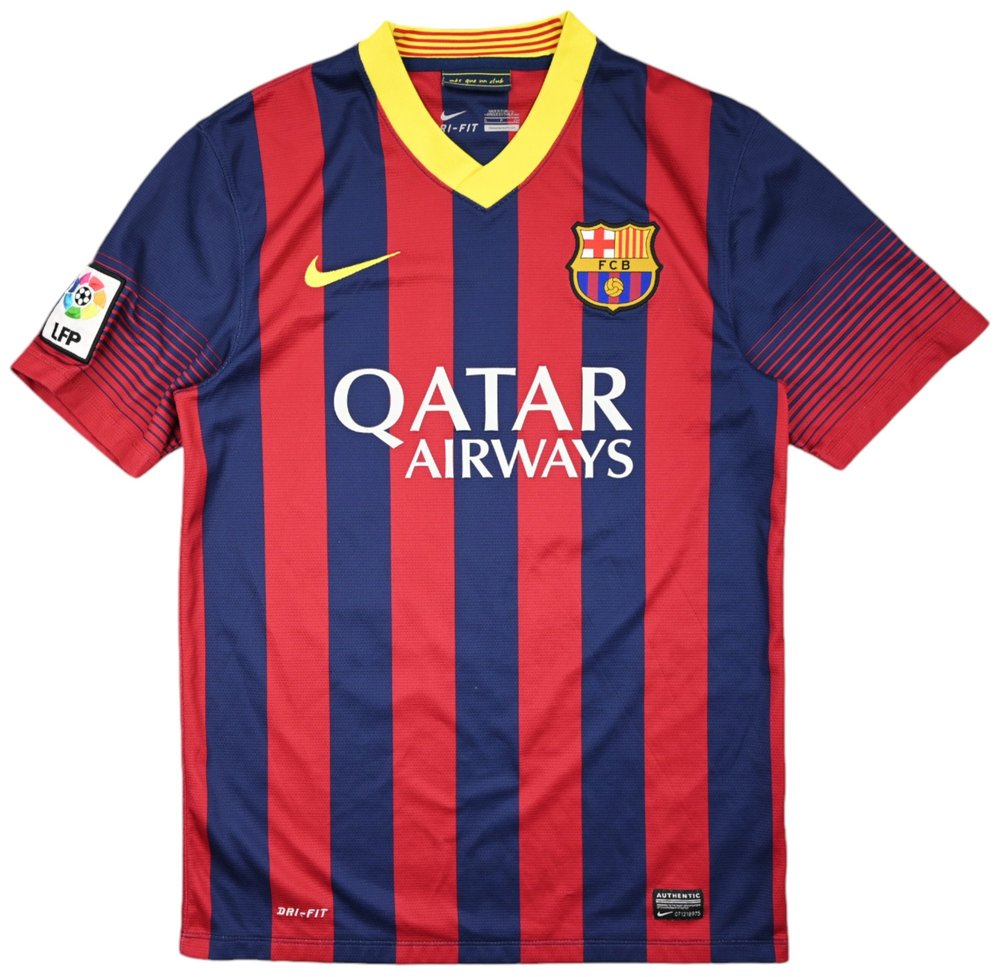 2013-14 FC BARCELONA *MESSI* SHIRT S