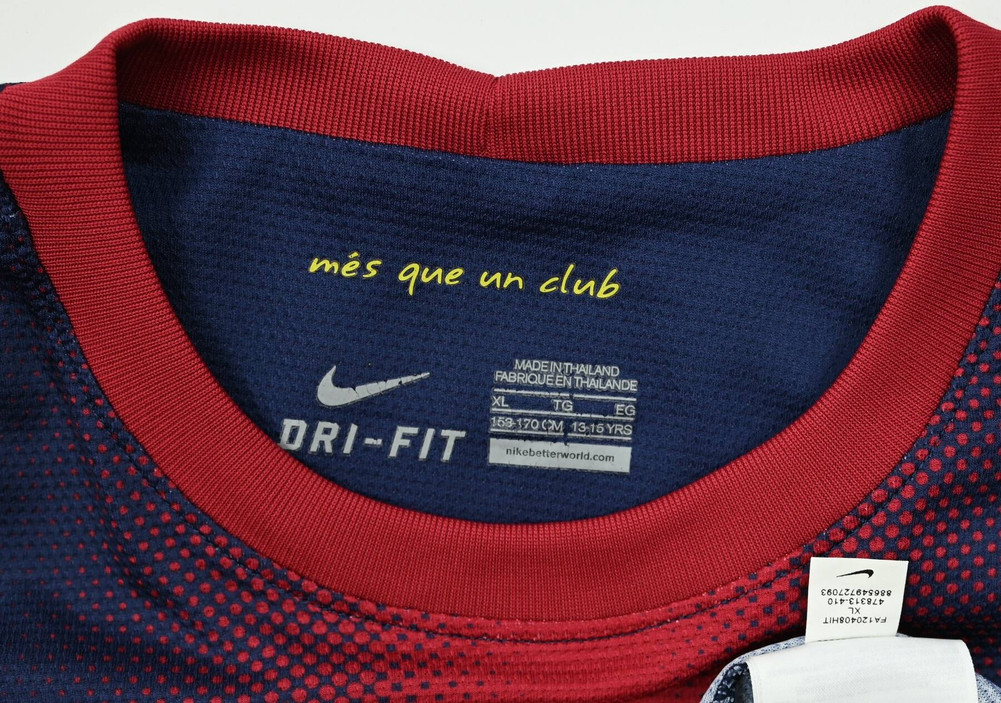 2012-13 FC BARCELONA SHIRT XL. BOYS