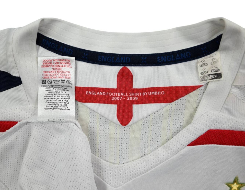 2007-09 ENGLAND *ROONEY* SHIRT 2XL