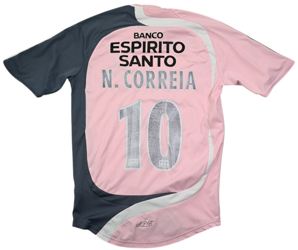 2007-08 BENFICA *N. CORREIA* SHIRT S