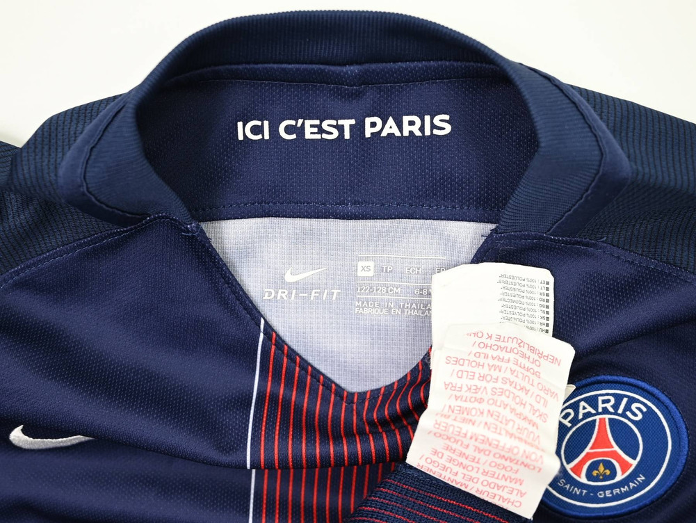 2016-17 PARIS SAINT-GERMAIN KOSZULKA XS. BOYS