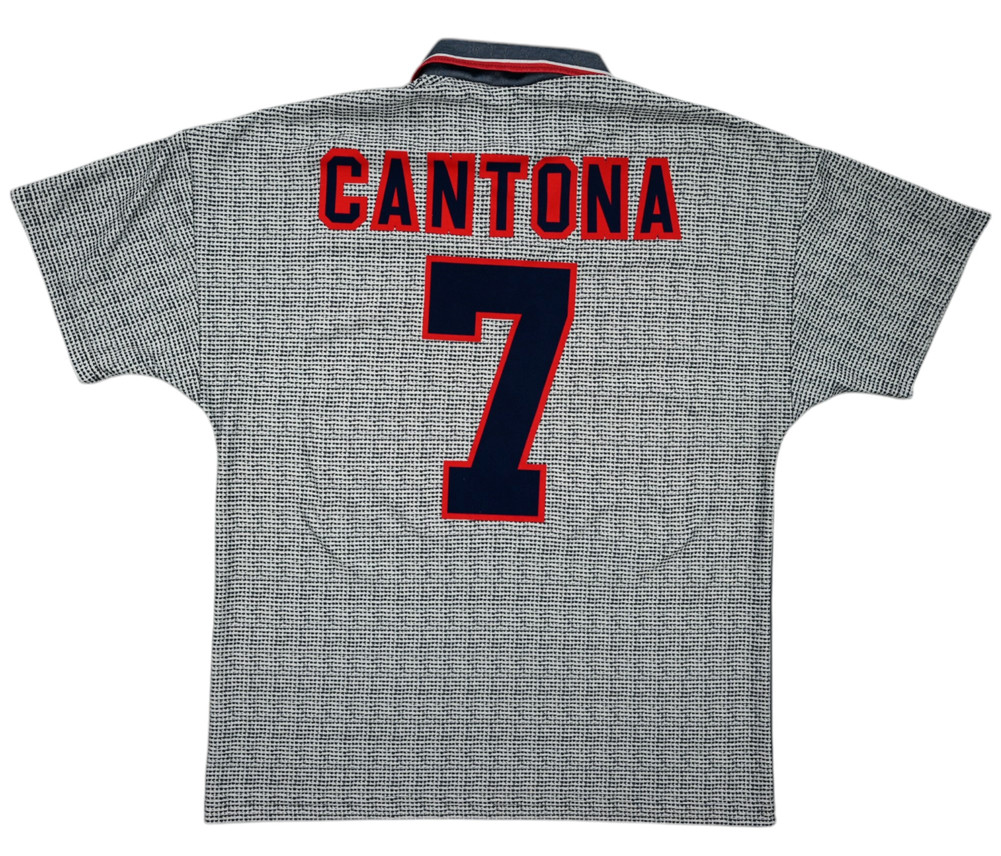 1995-96 MANCHESTER UNITED *CANTONA* SHIRT L