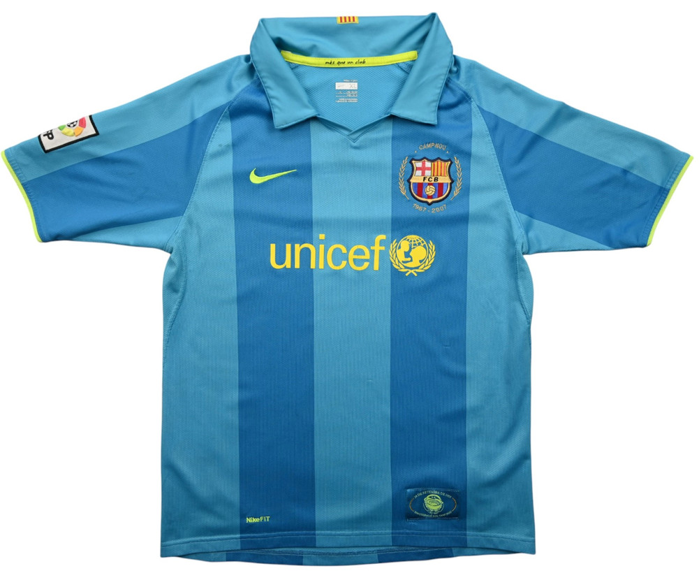 2007-09 FC BARCELONA SHIRT XL. BOYS