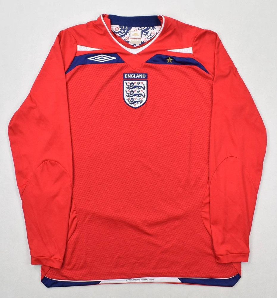 2008-10 ENGLAND LONGSLEEVE SHIRT L
