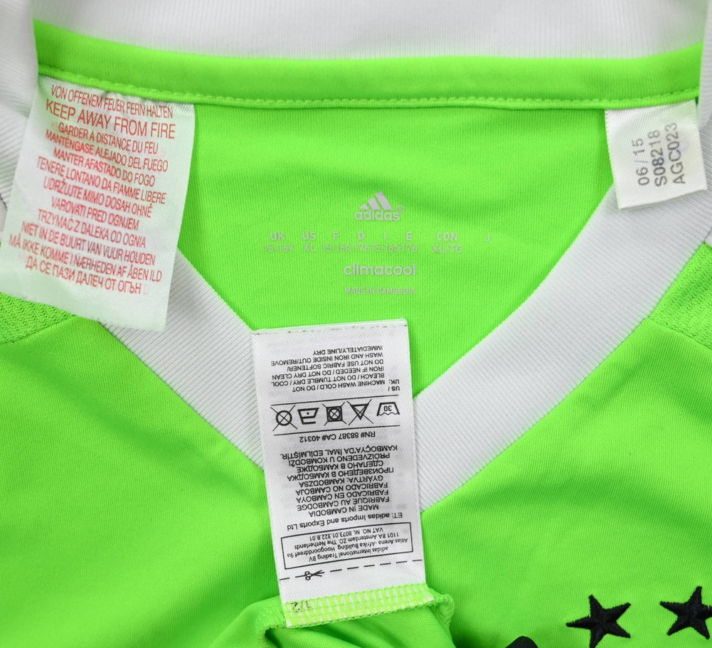 2015-16 AJAX AMSTERDAM SHIRT XL. BOYS