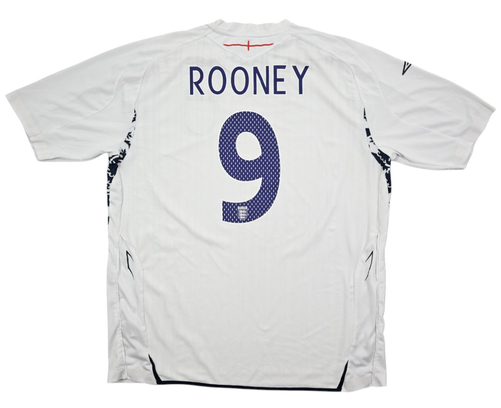 2007-09 ENGLAND *ROONEY* SHIRT XXL