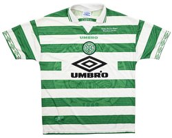 1997-99 CELTIC GLASGOW CHAMPIONS SHIRT L