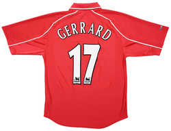 2000-02 LIVERPOOL *GERRARD* SHIRT S