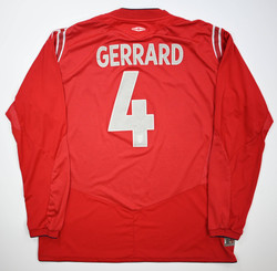 2004-06 ENGLAND *GERRARD* LONGSLEEVE XL